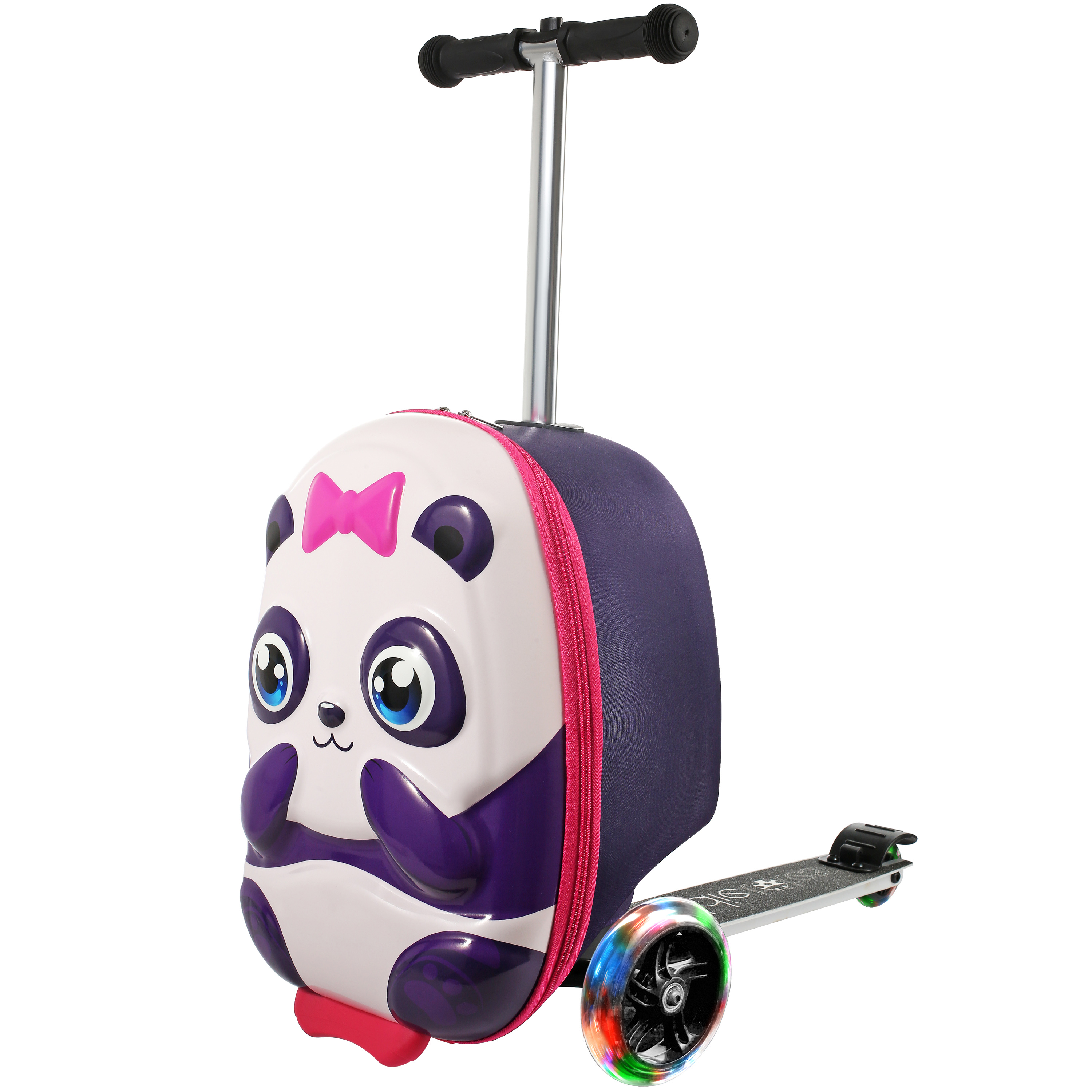 Do scooter suitcases require batteries?